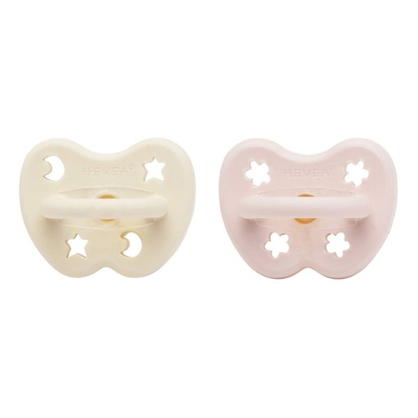 2 Pack Colorful Natural Rubber Pacifier 0-3 months on Sale