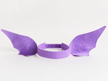 Silk Dragon Dinosaur Ears Headband - Purple Online now