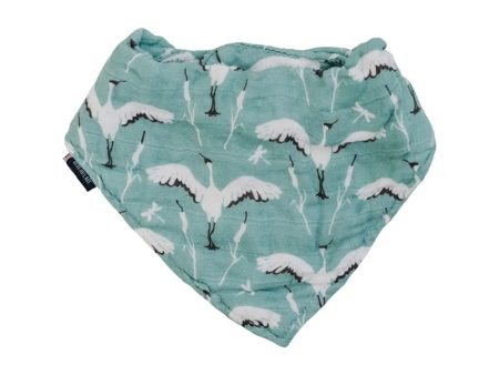 Oh So Soft Muslin Bandana Bib - Crane For Discount