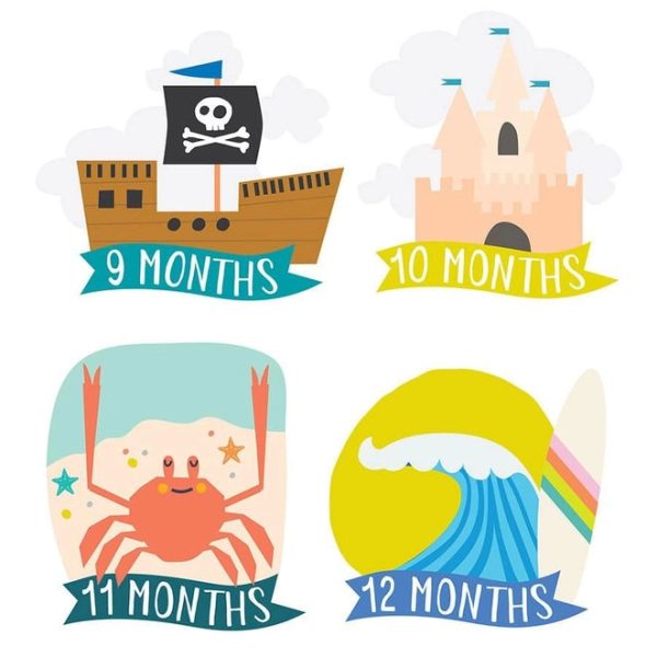 Little Captain Milestone Stickers Hot on Sale