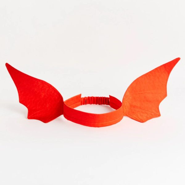 Silk Dragon Dinosaur Ears Headband - Red For Cheap