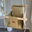 Indoor Baby Child Swing - Khaki For Discount